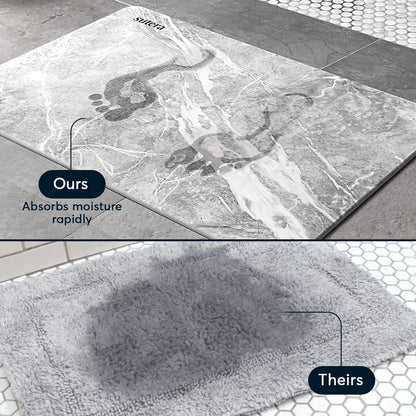 Quick-Dry Stone Bath Mat - Diatomaceous Earth - Latest Technology